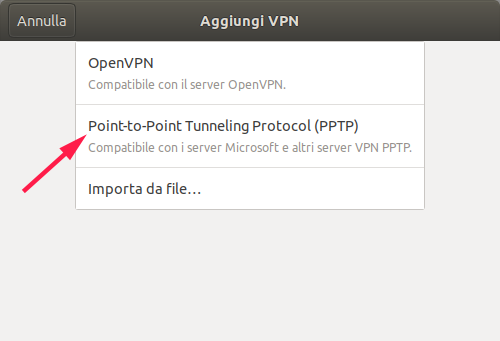 NetOverNet VPN configurazione 2