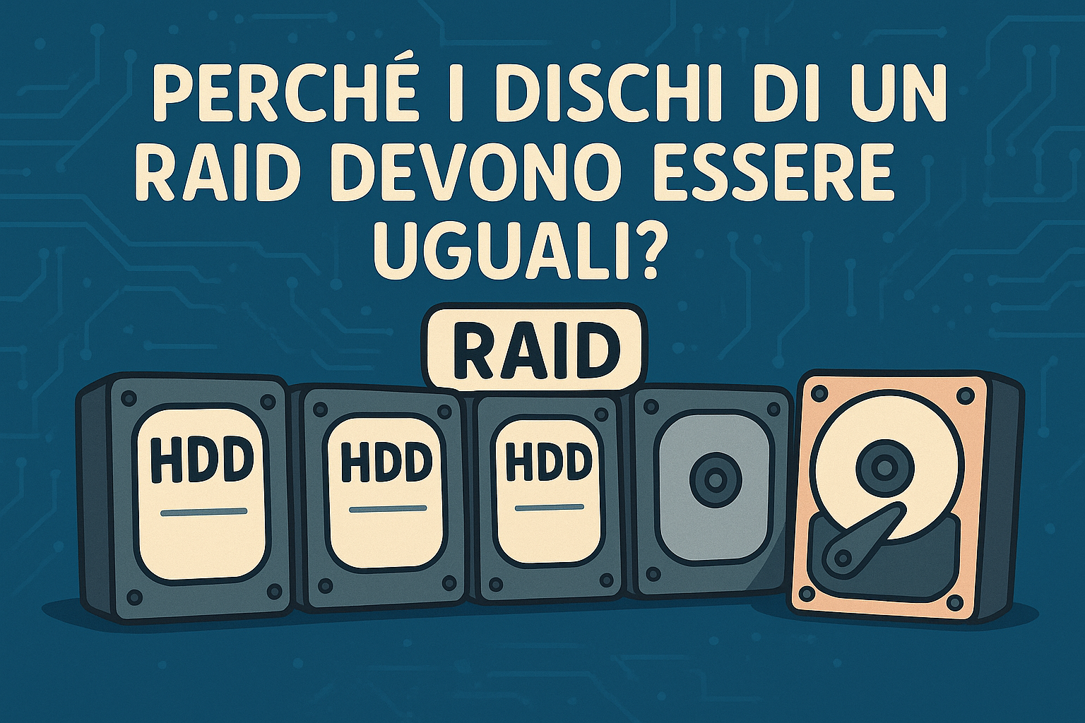 Perchè i dischi di un RAID devono essere della stessa marca e modello?